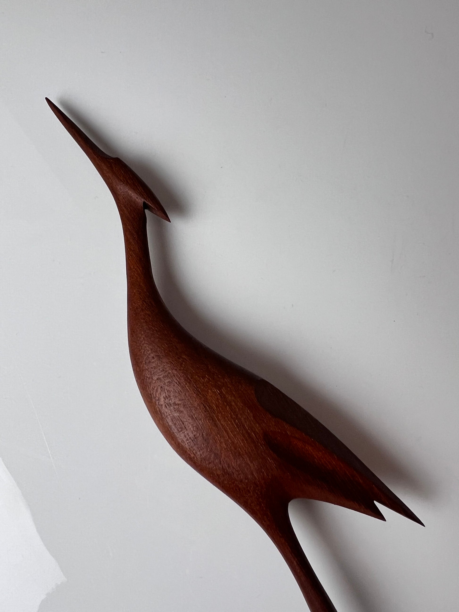 Kranich Figur Teak aus Dänemark