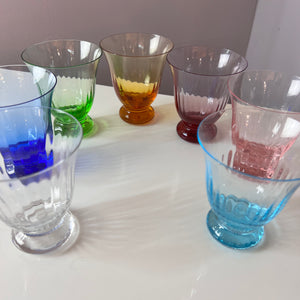 Set: 7x Wasserglas bunt