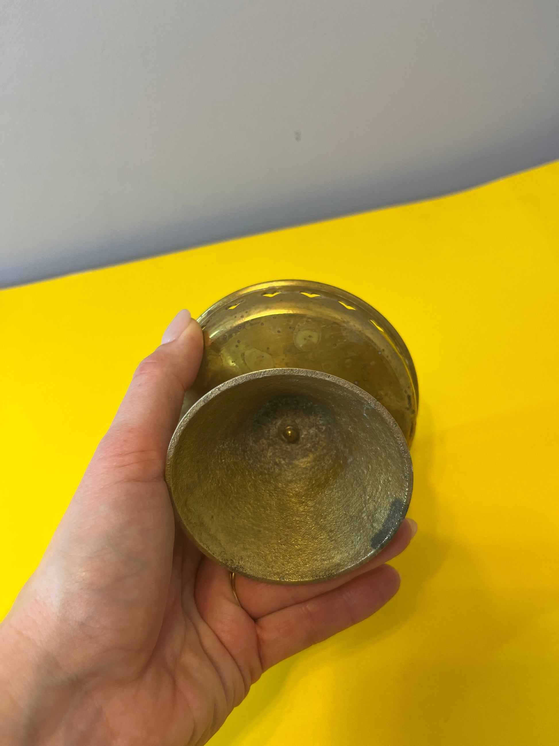 Kerzenständer Messing mit Herzen