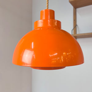 Hängelampe Minisol orange von K. Kewo für Nordisk Solar