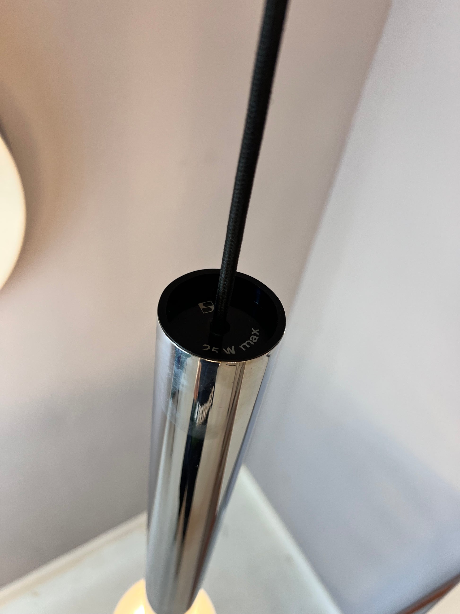 Hängelampe Big Globe Chrom 59 cm von Motoko Ishii für STAFF