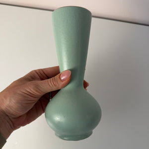 Set: Vase und Karaffe mintgrün weiß Keramik aus Westdeutschland