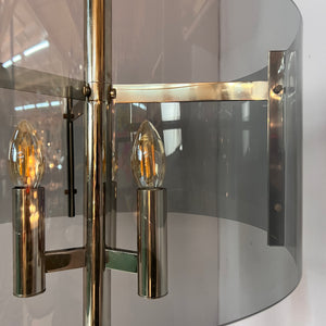 Tischlampe Chrom & Rauchacryl