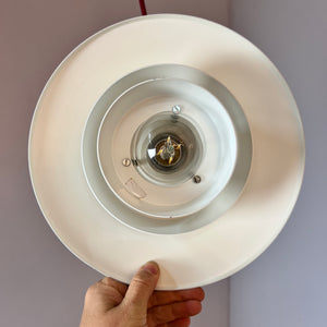 Lamellenlampe weiß