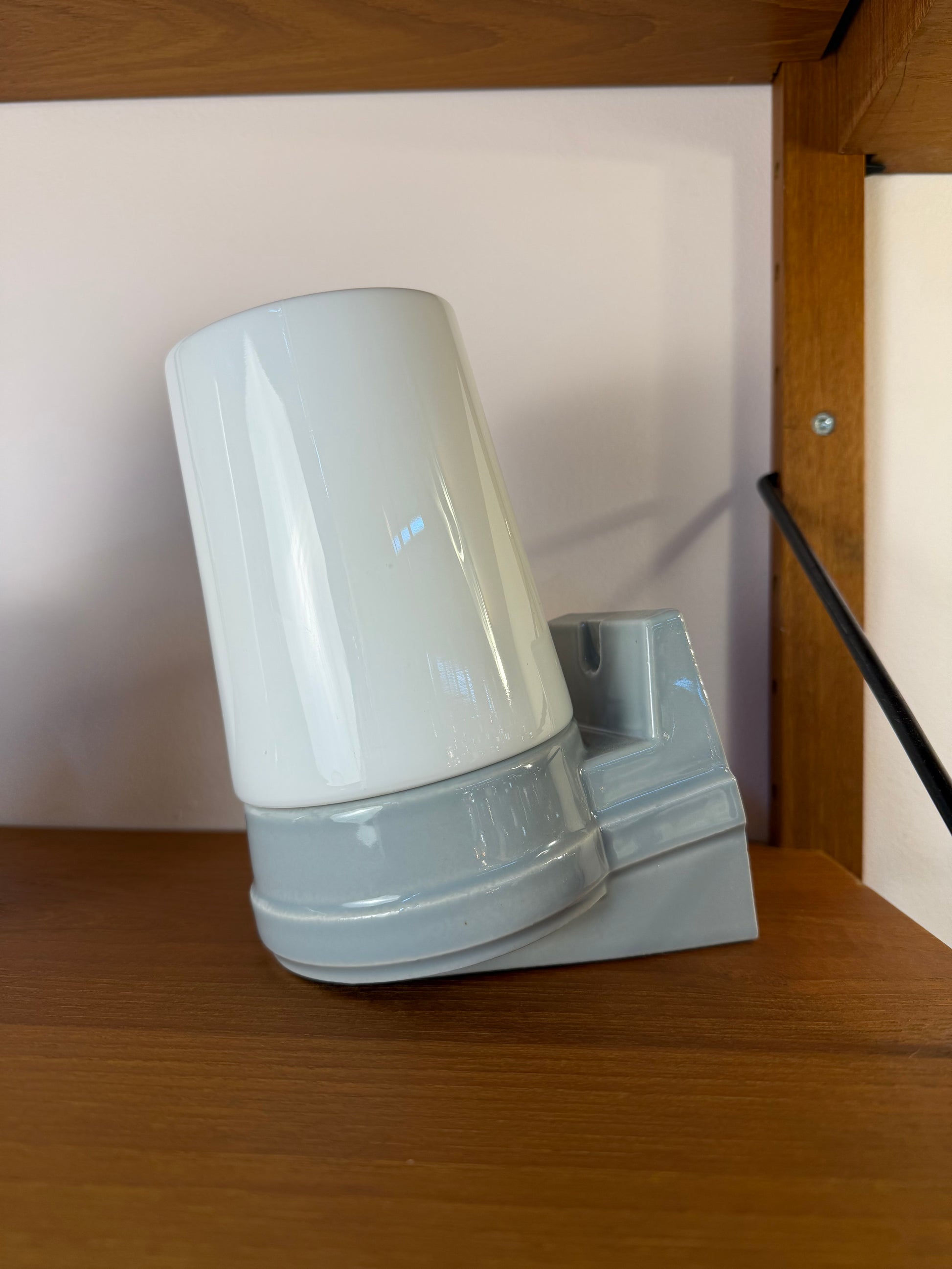 Set: 2x Wandlampe Modell 6070 weiß Sigvard Bernadotte für Ifö