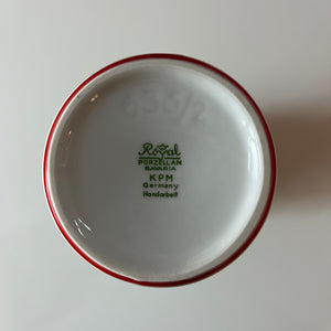 Vase 635/2 rot von Royal Porzellan Bavaria KPM