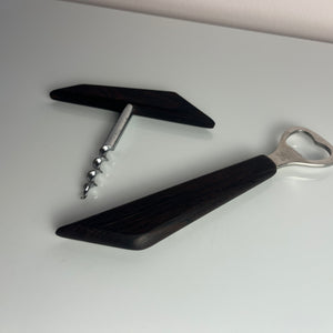Set: Flaschenöffner & Korkenzieher Palisander aus Dänemark
