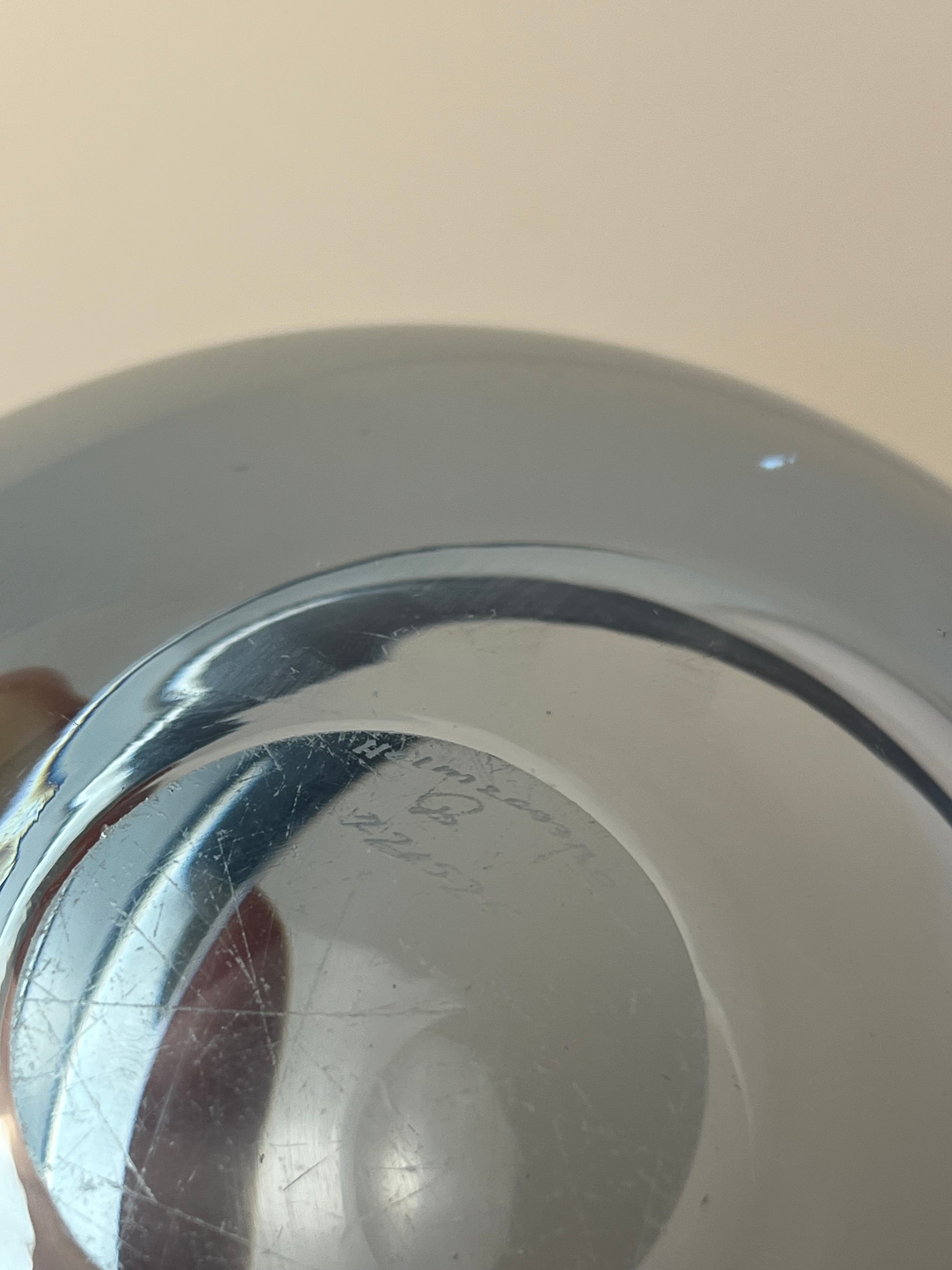 Schale hellblau Glas von Per Lütken von Holmegaard