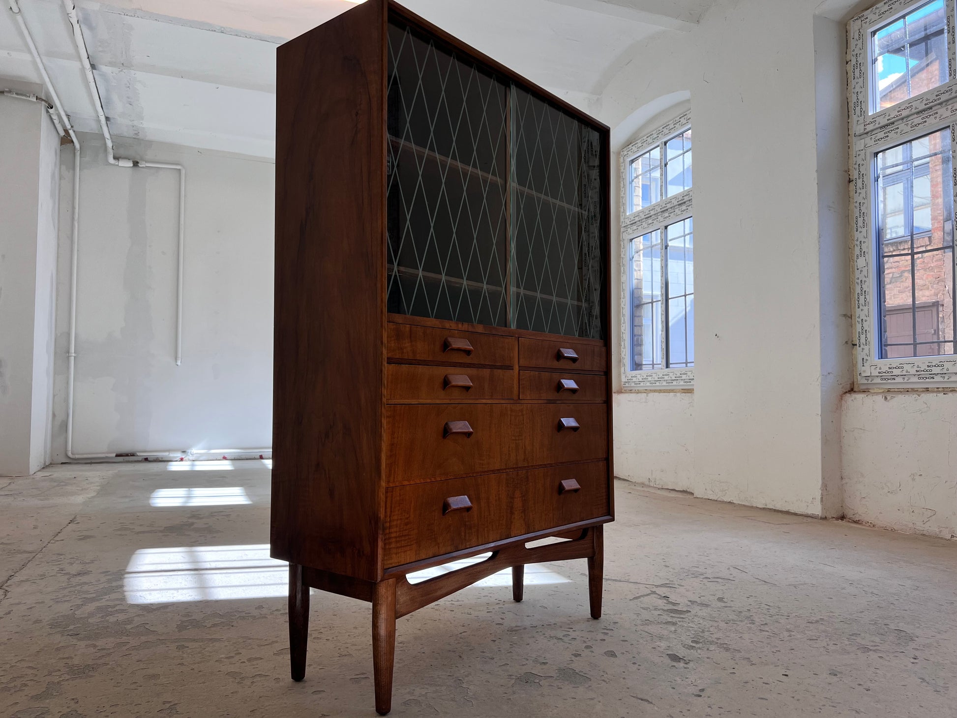 Vitrinenschrank Teak aus Dänemark