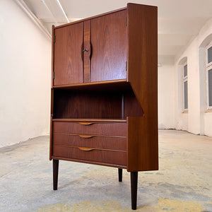 Eckschrank Teak mit Minibar aus Dänemark