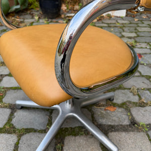 Drehstuhl Chrom Leder von Olymp