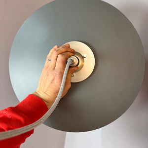 Lamellenlampe neu lackiert pink grau