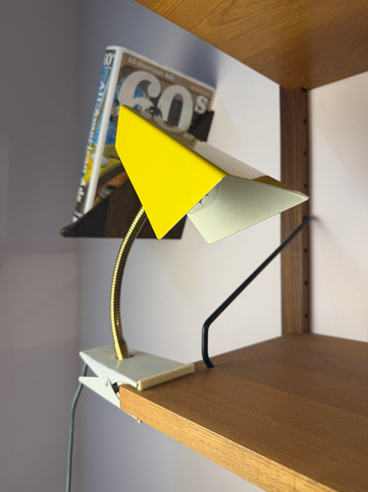 Klemmlampe gelb gold von HOSO (Hoffmeister & Sohn)