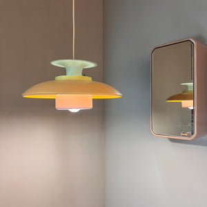 Lamellenlampe neu lackiert pastell-candy