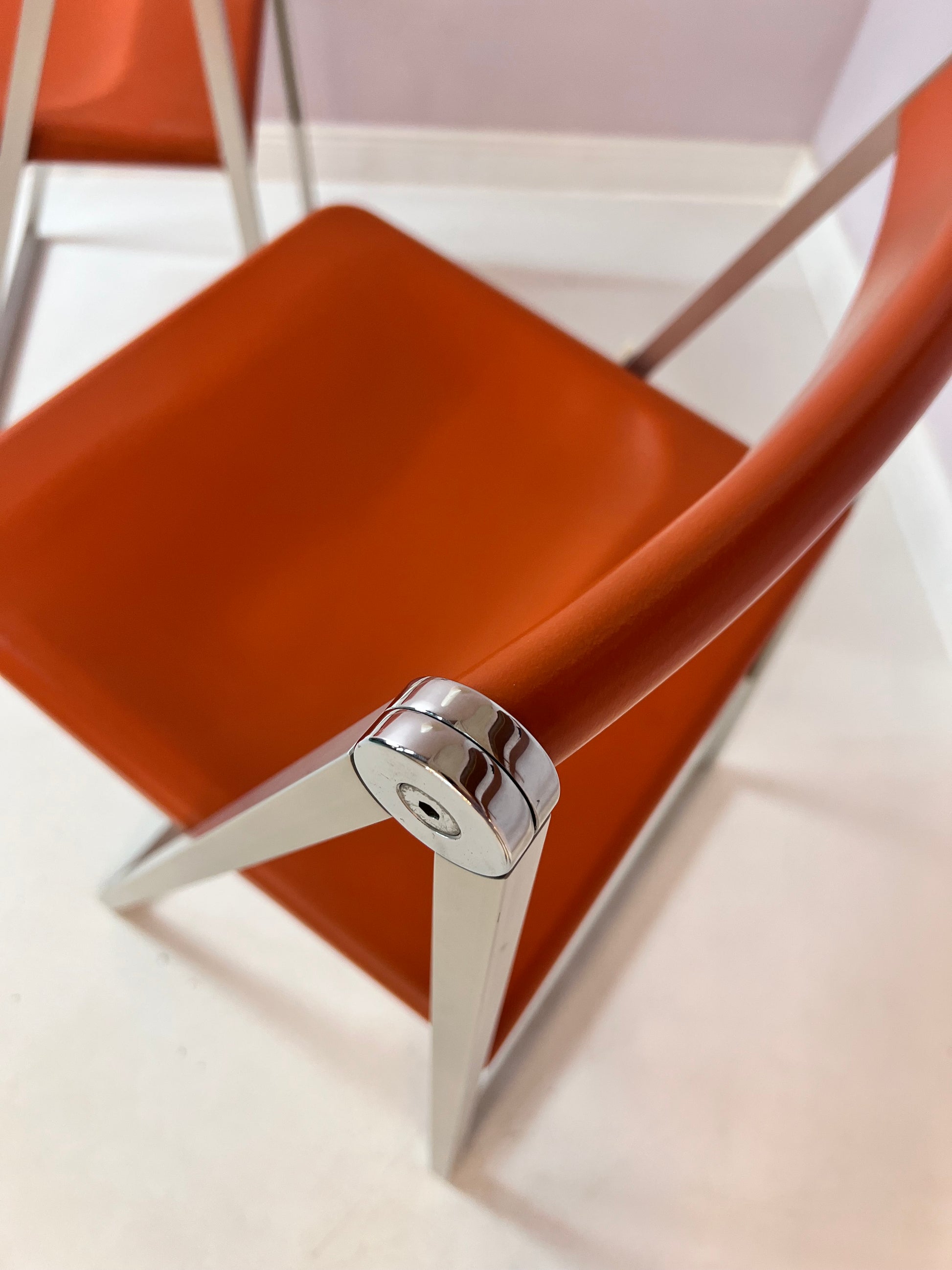 Klappstuhl orange silber von Interlübke