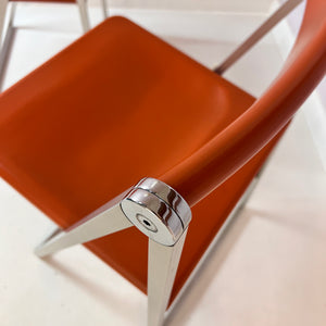 Klappstuhl orange silber von Interlübke