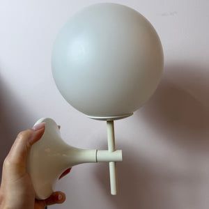 Wandlampe weiß Opalglas von Max Bill für Temde