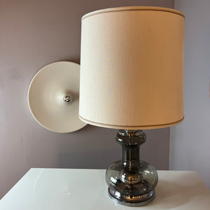 Tischlampe Rauchglas
