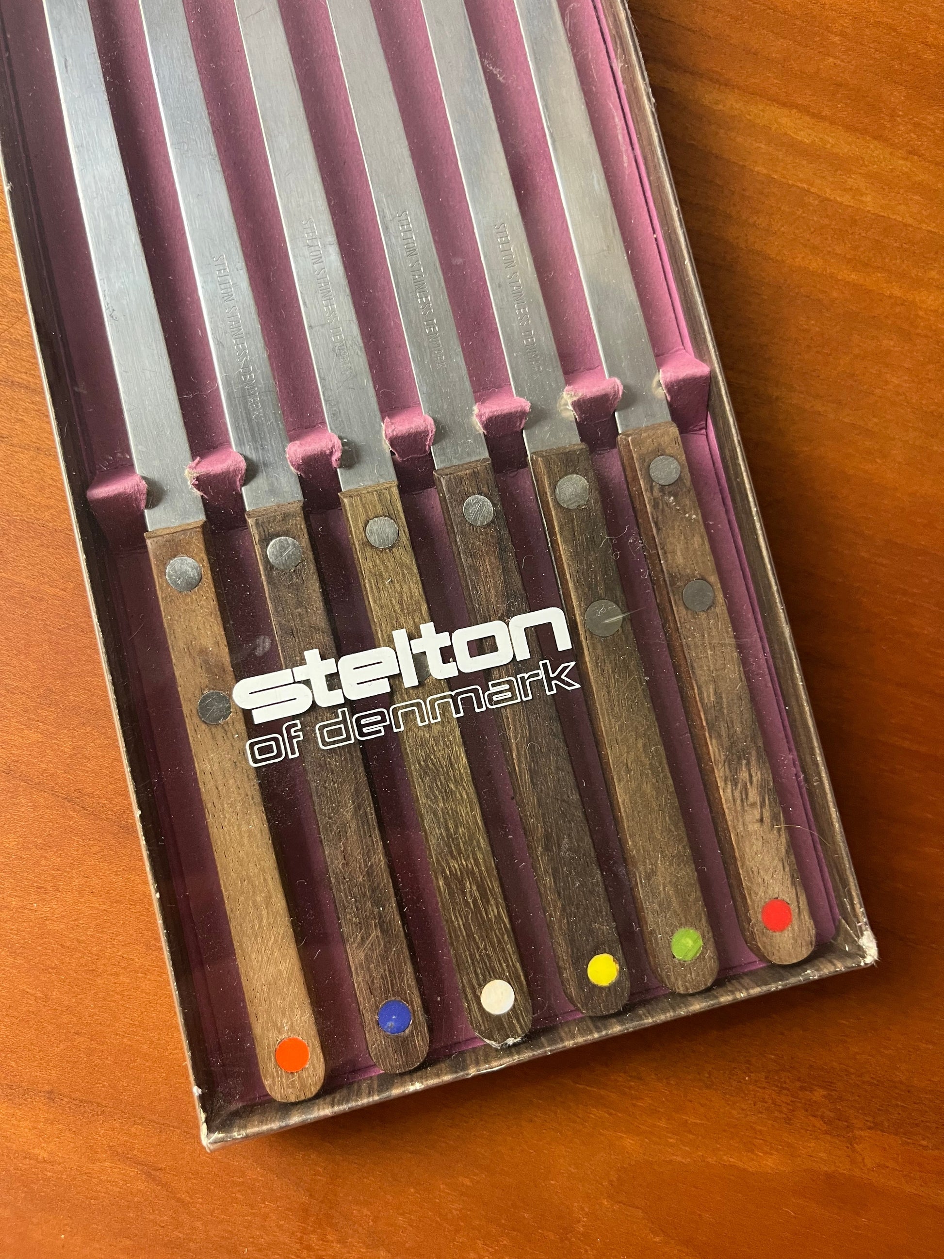 Fonduegabeln Edelstahl & Teak von Stelton