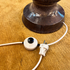 Stehlampe dunkelbraun beige Keramik von EEA Leuchten