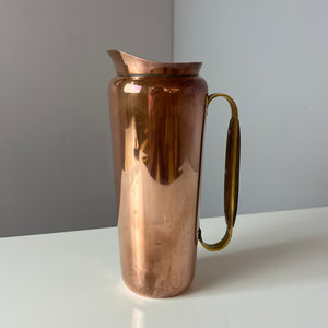 Krug Kupfer mit Holzgriff