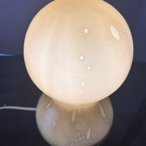 Tischlampe gelb Glas von Doria