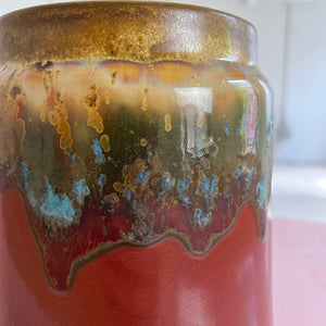 Vase braun grün Keramik