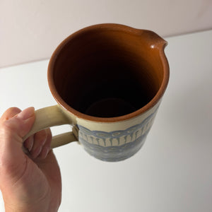 Krug blau gemustert von Bunzlauer Keramik