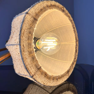 Scherenlampe beige Eiche