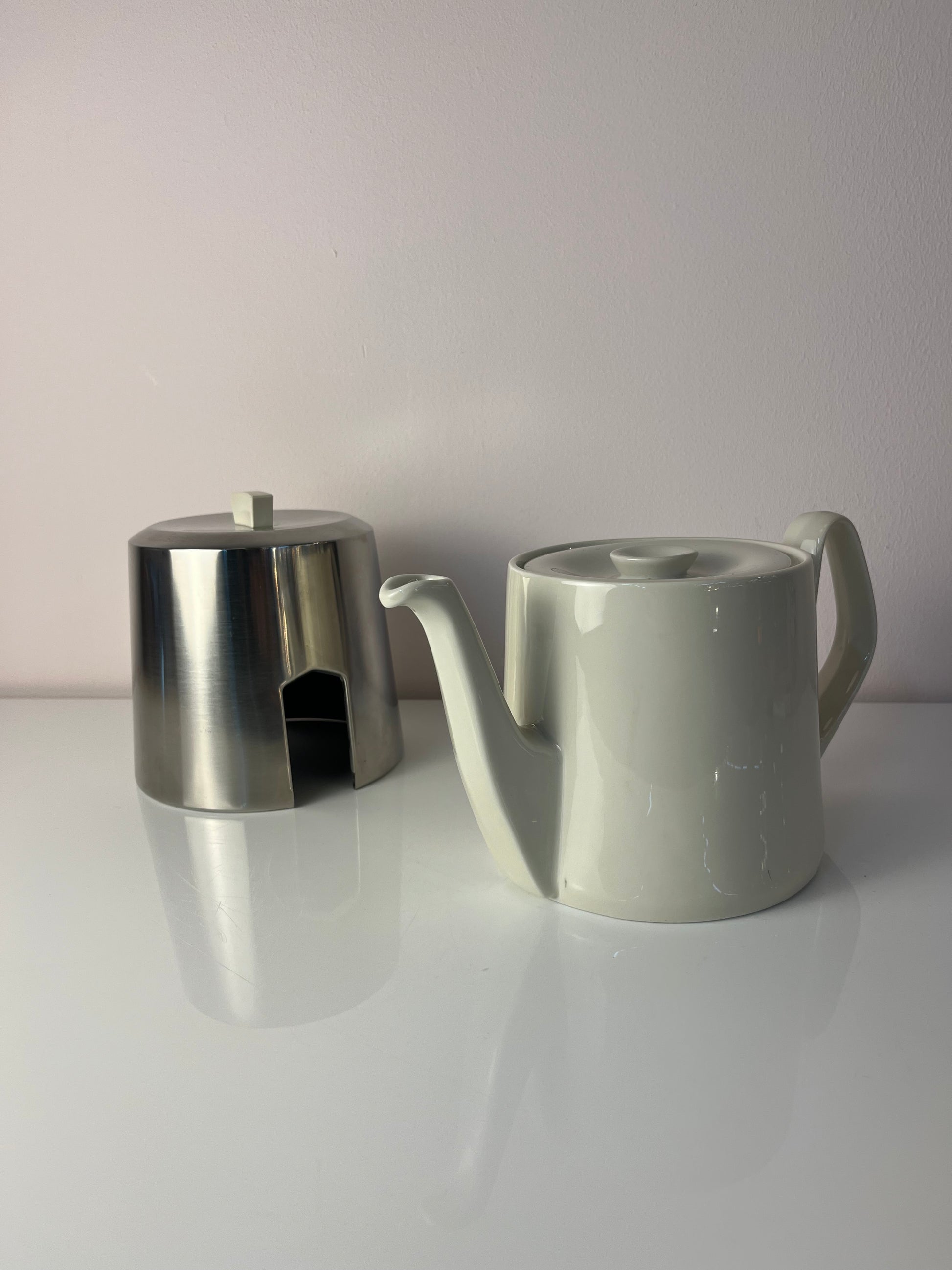 Teekanne mit Warmhalter mit Warmhalter von Bauscher Weiden & WMF