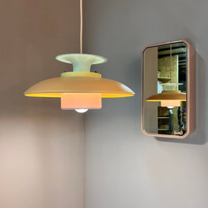 Lamellenlampe neu lackiert pastell-candy