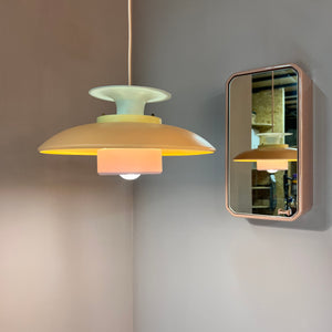 Lamellenlampe neu lackiert pastell-candy