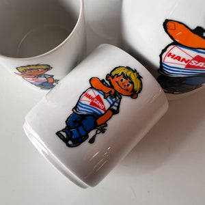 Set: 4 Becher & 1 Kanne Hansano von Schirnding Bavaria