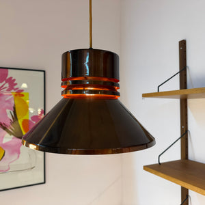 Hängelampe braun orange von Carl Thore