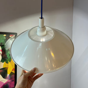 Industrielampe weiß Metall aus Dänemark