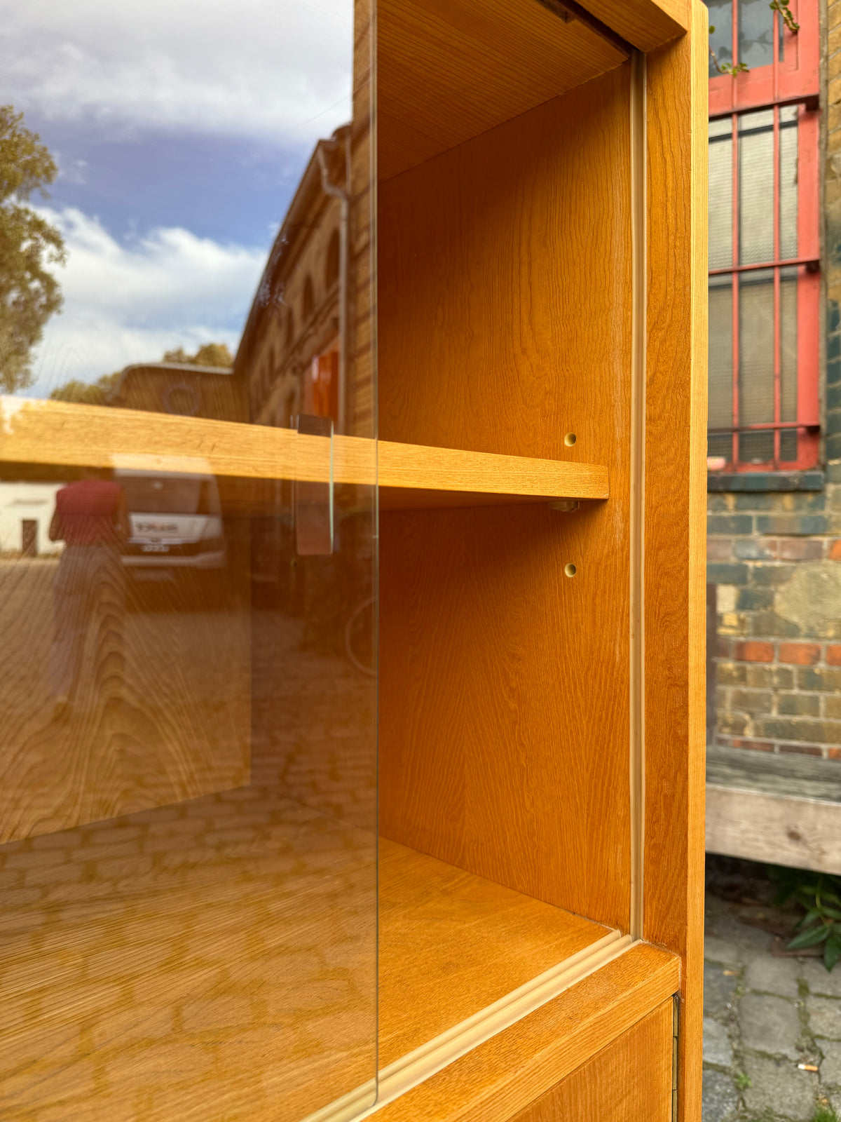 Highboard Typ 602/G Esche von Franz Ehrlich für Hellerau