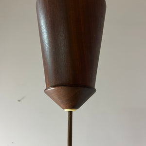 Hängelampe beige braun Teak von Temde