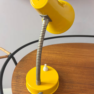Tischlampe gelb 50er