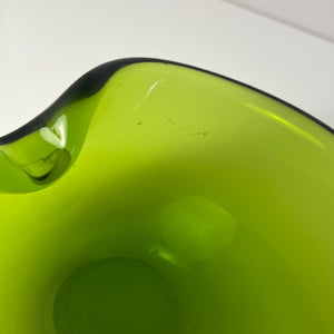 Aschenbecher grün Glas von Holmegaard