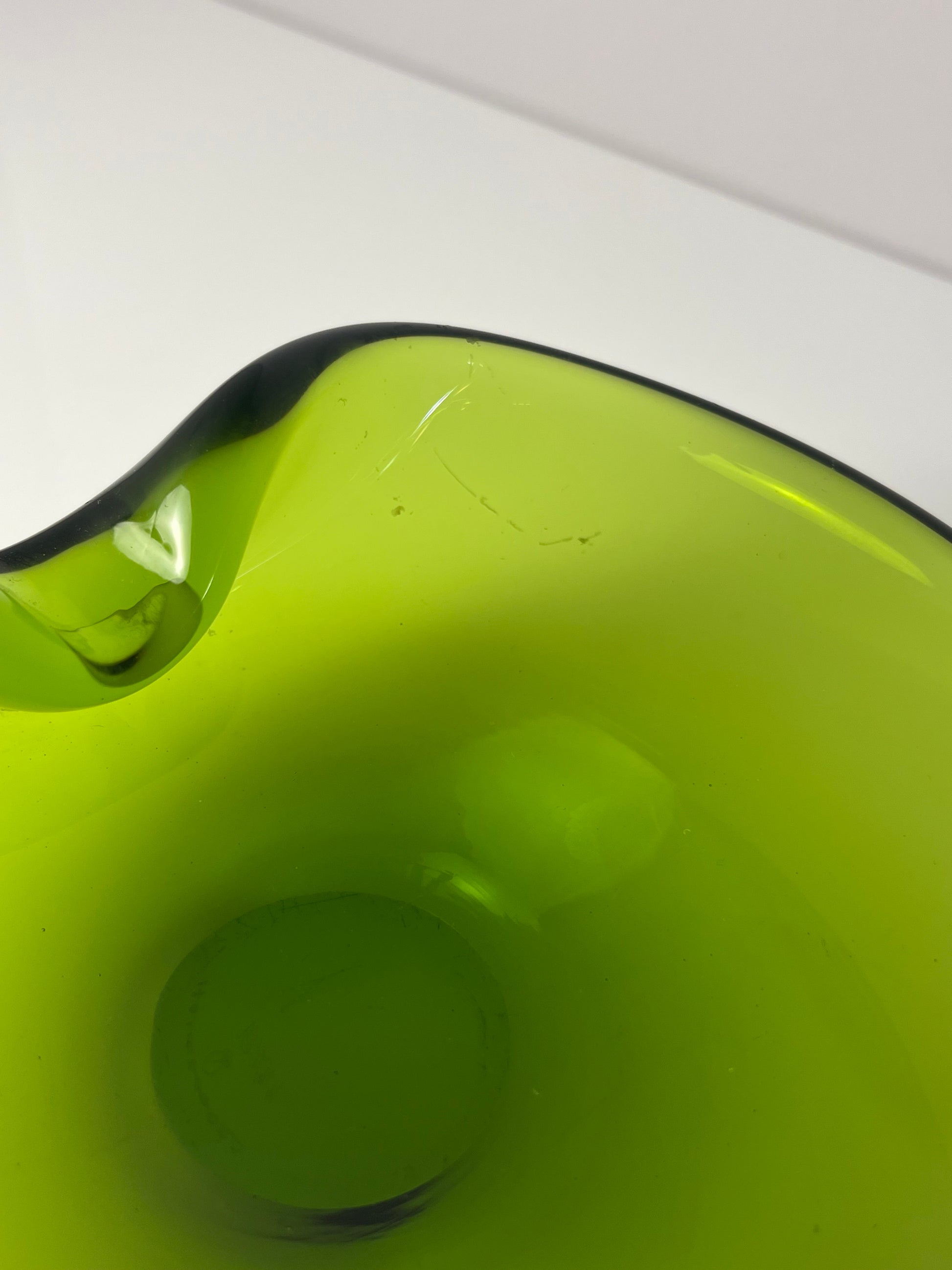 Aschenbecher grün Glas von Holmegaard