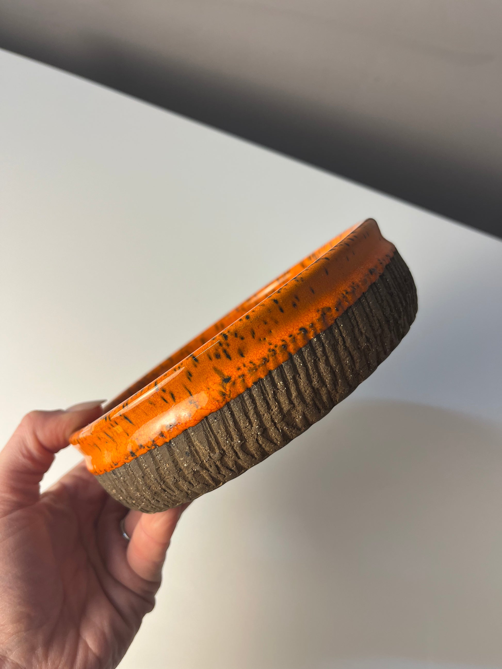 Schale orange Keramik