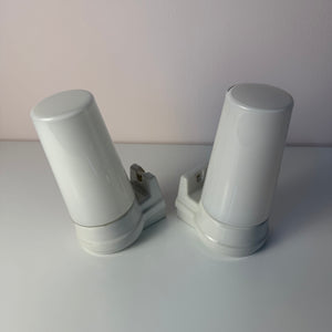 Set: 2x Wandlampe Modell 6080 weiß von Sigvard Bernadotte für Ifö