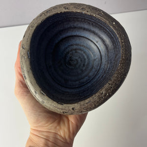 Schale blau grau Keramik aus Dänemark