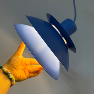 Lamellenlampe Typ 776 hellblau von Horn
