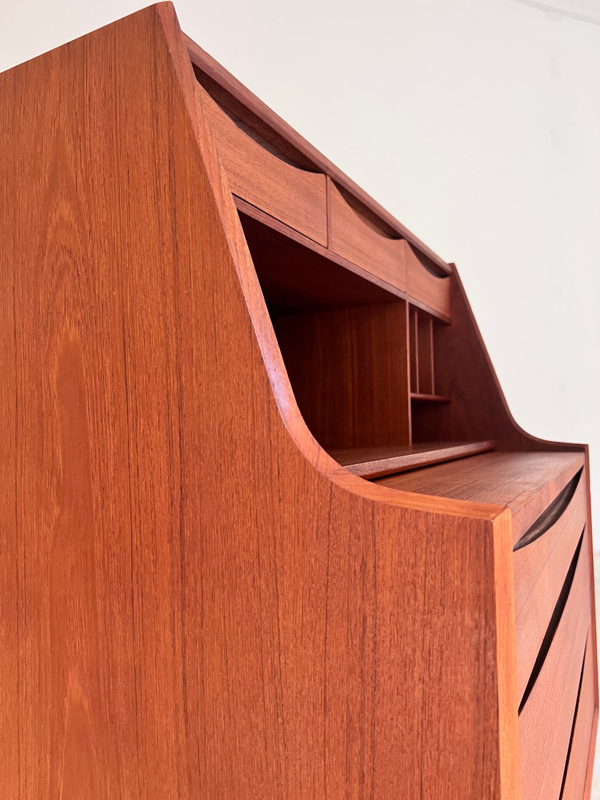 Sekretär Teak mit Schminktisch & Spiegel aus Dänemark