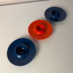 Set: 3x Eierbecher blau rot von Mepal