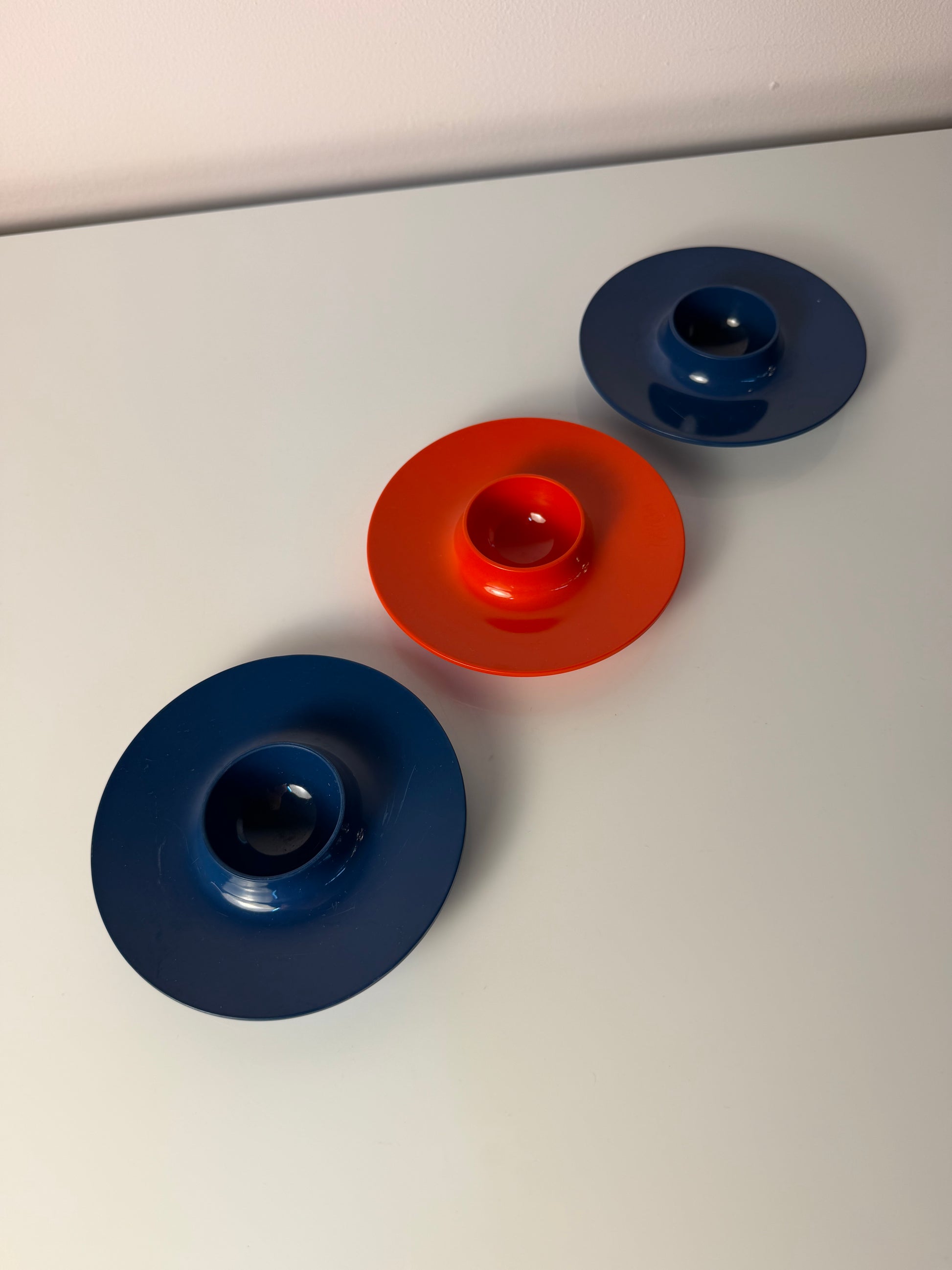 Set: 3x Eierbecher blau rot von Mepal