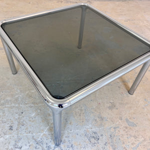 Couchtisch Chrom Rauchglas ETIENNE FERMIGIER