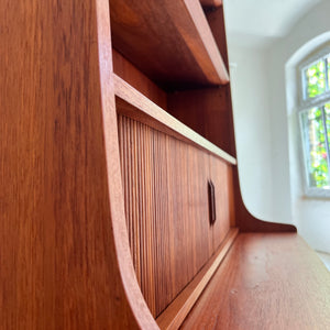 Bücherregal Teak mit Sekretär & Ausziehplatte von Johannes Sorth für Nexø