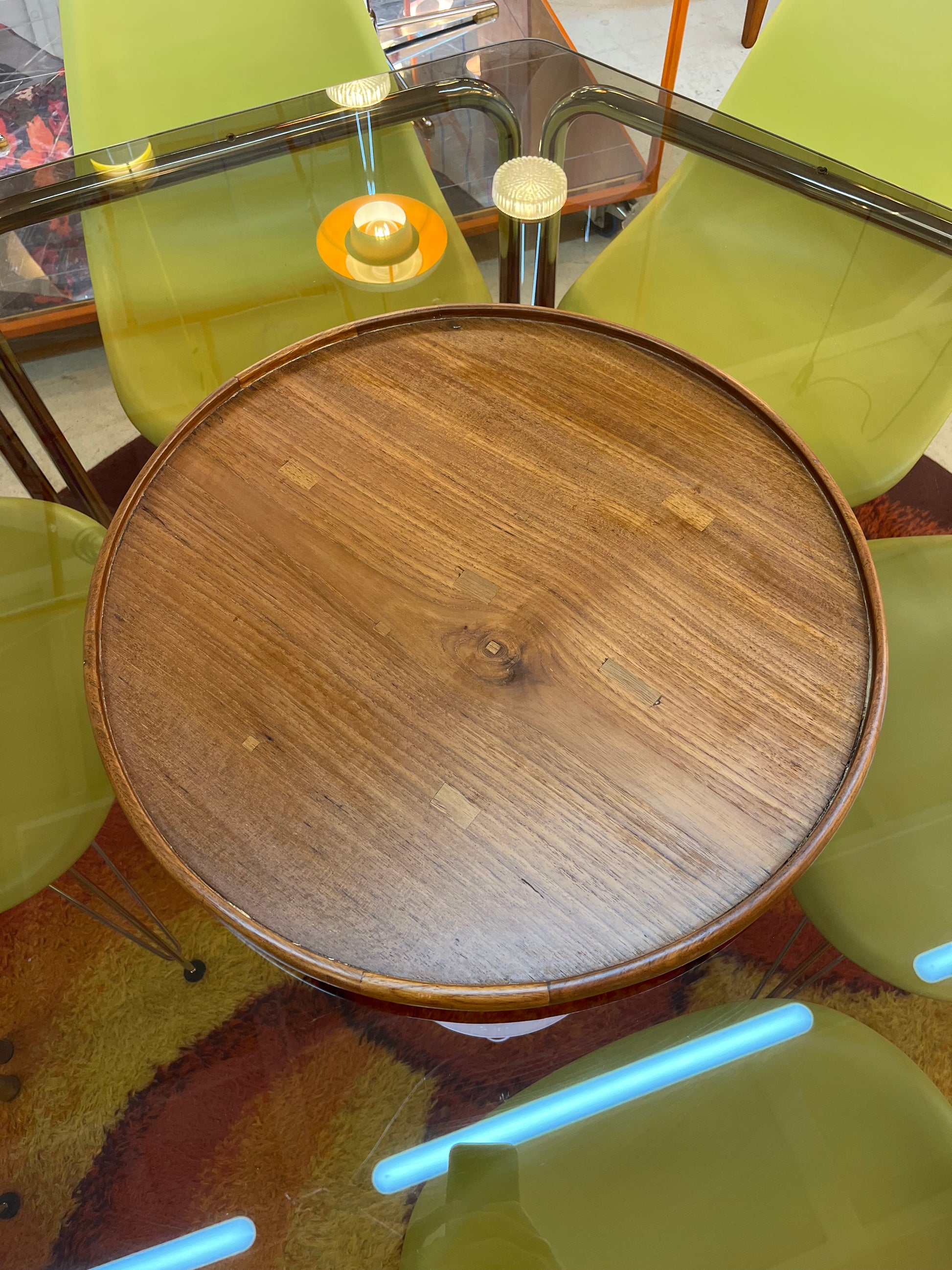 Lazy Susan Drehscheibe Teak aus Dänemark